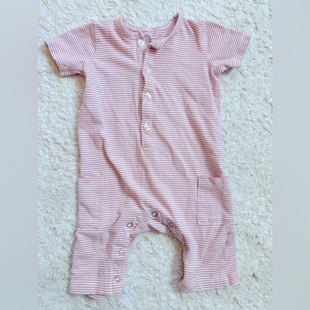 Maison Me 0-3M pink and white Striped Jumper Maisonette